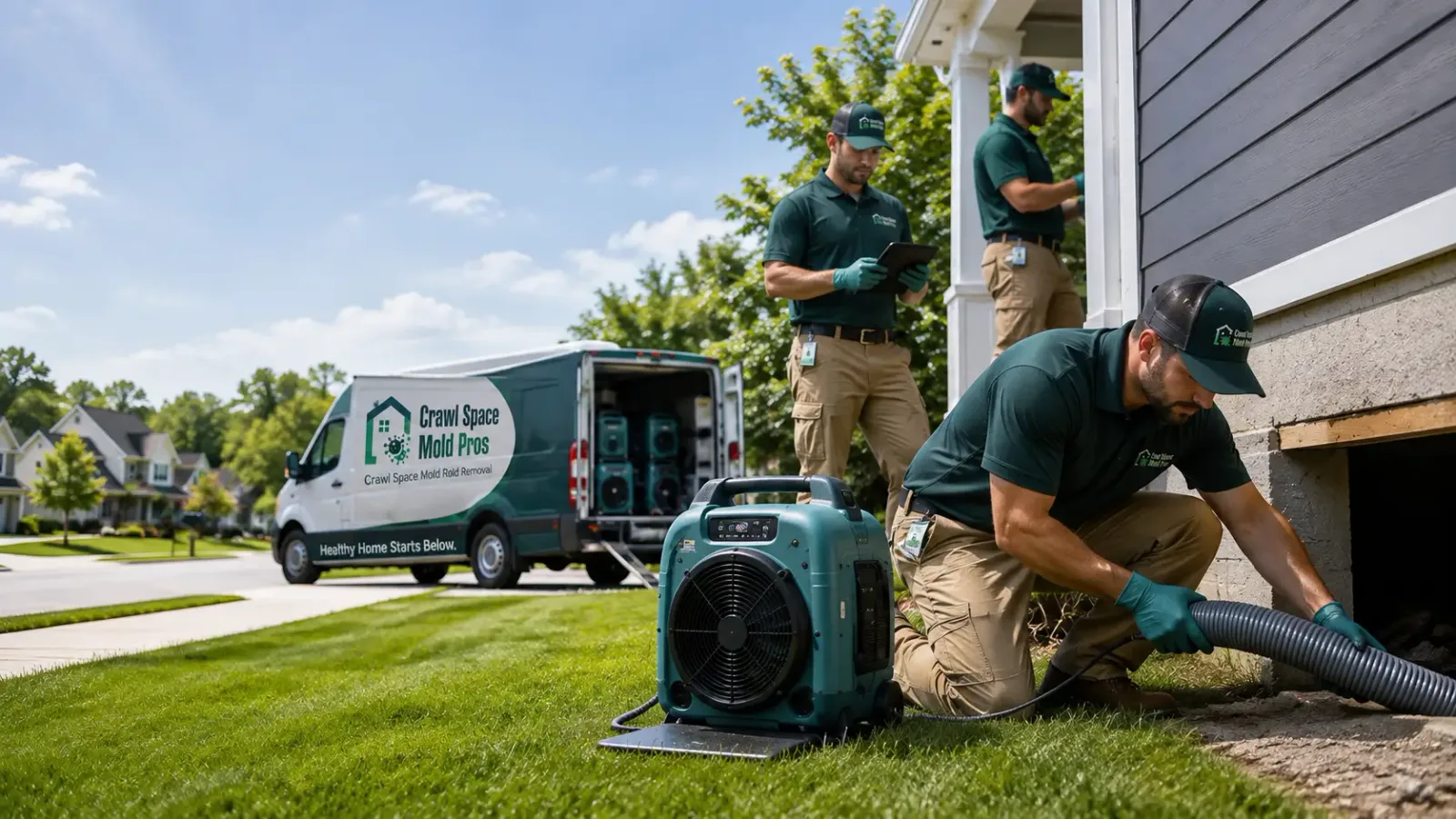 Crawl Space Mold Removal in Bellevue, NE